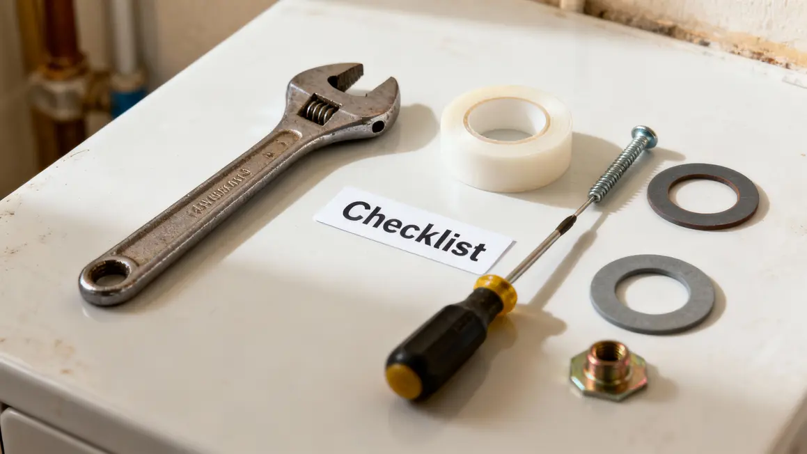 outillage DIY pour réparer douche qui fuit