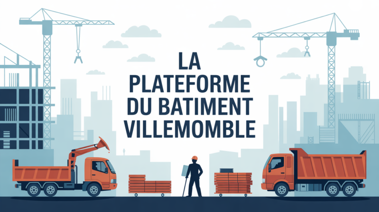 chantier urbain plateforme du batiment villemomble