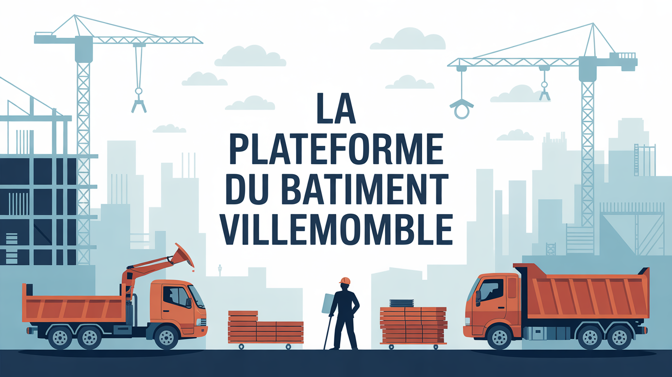 chantier urbain plateforme du batiment villemomble