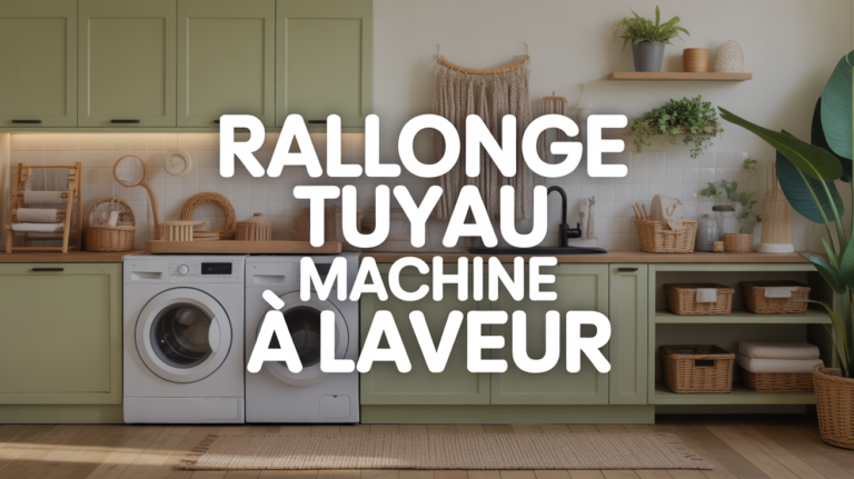 buanderie moderne avec rallonge tuyau machine à laver