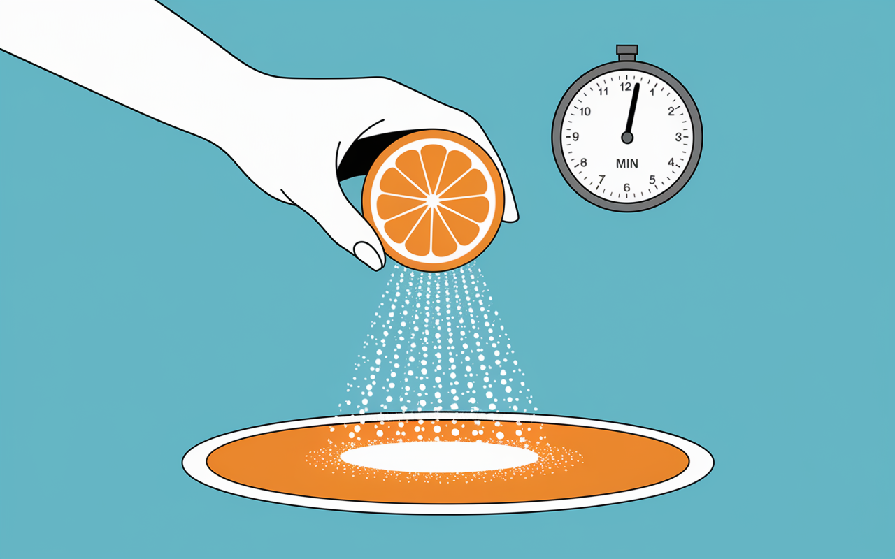 main citron bicarbonate trace orange douche