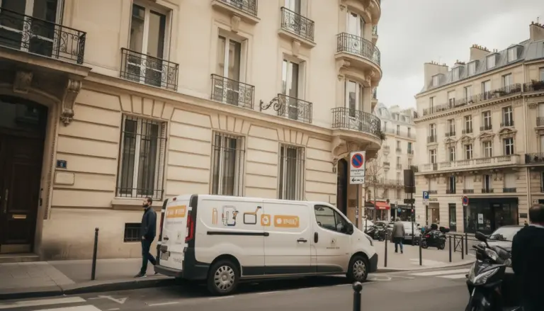 Immeuble parisien vehicle urgence plomberie