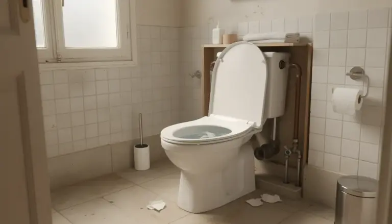 WC bouché à Paris avec matériel de plomberie