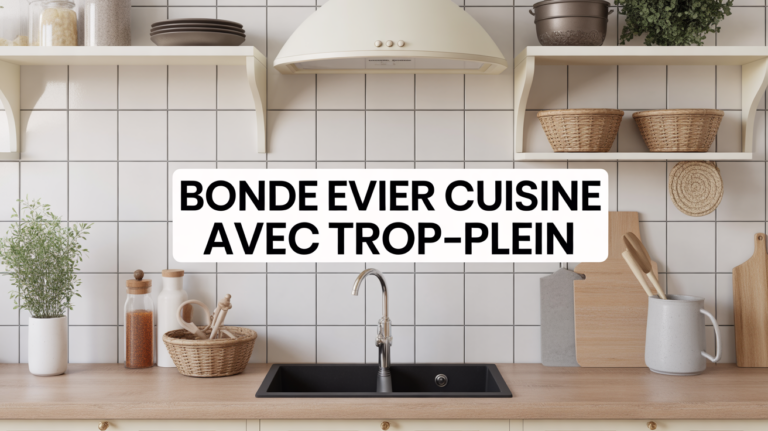 bonde évier cuisine avec trop plein photo moderne