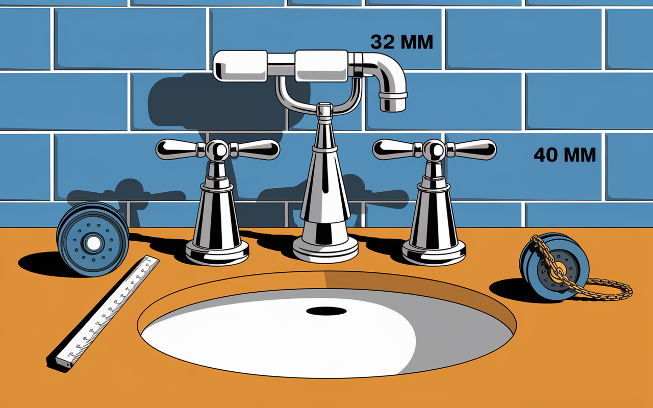 bouchon lavabo mesure diamètre 32 40 mm