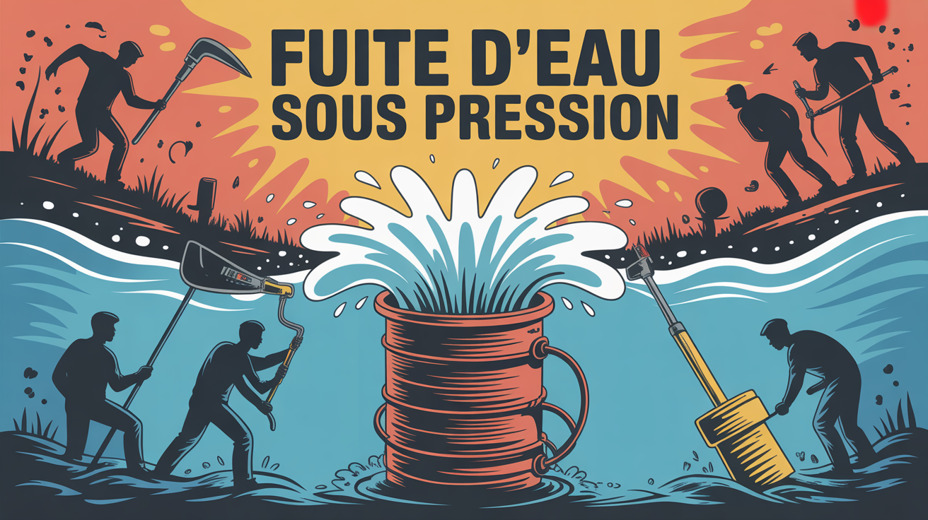Colmater une fuite d eau sous pression avec outils
