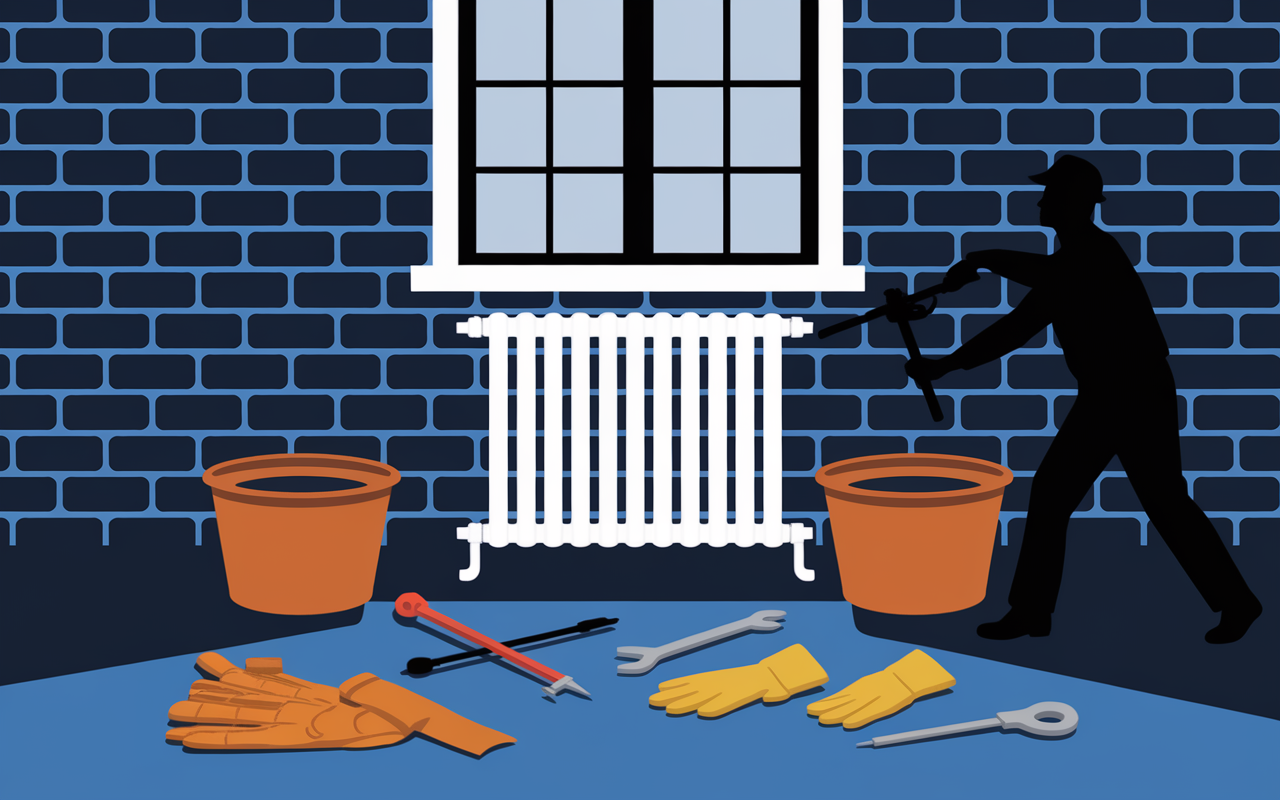 comment demonter radiateur bassine outillage purge