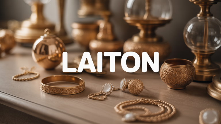 gros plan objets laiton reflets dorés comment reconnaitre du laiton