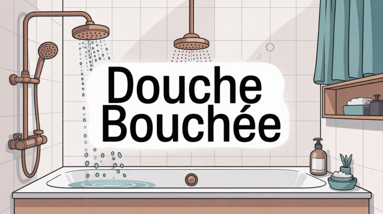 deboucher la douche canalisation cheveux savon