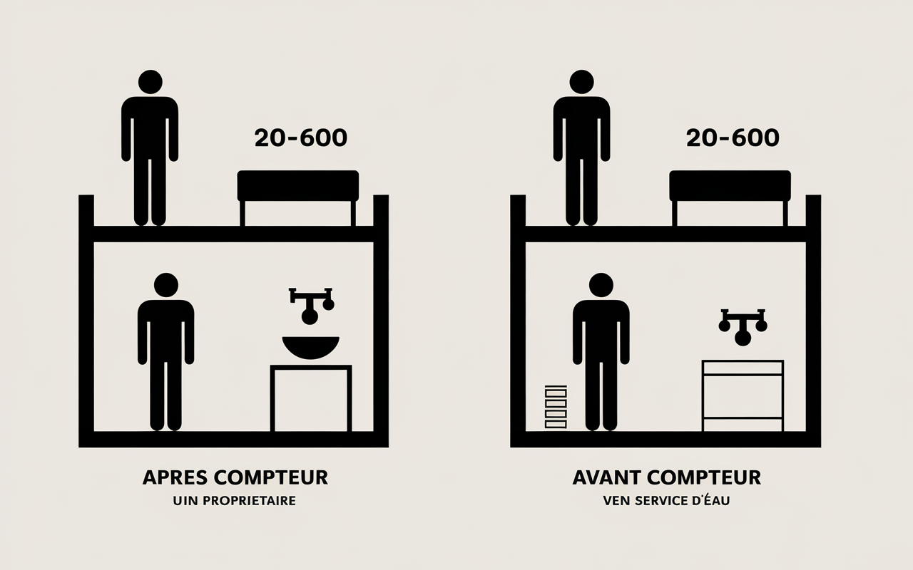 diagramme fuite en dalle qui est responsable facture