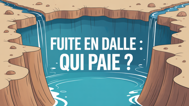 illustration fuite en dalle qui est responsable coupe beton