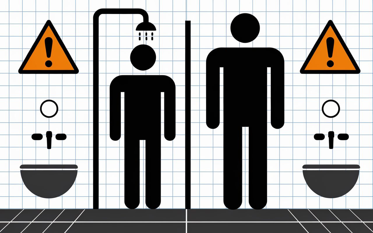 erreur hauteur mitigeur douche