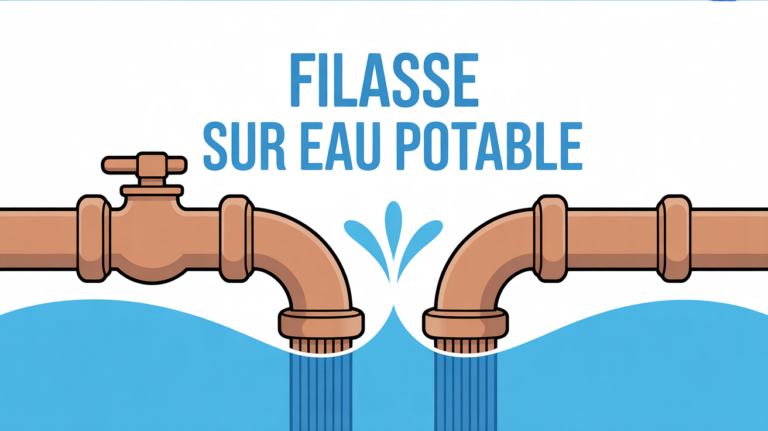 illustration joint filasse interdit eau potable raccord