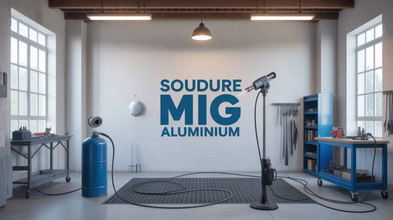Atelier mig aluminium soudure avec équipements