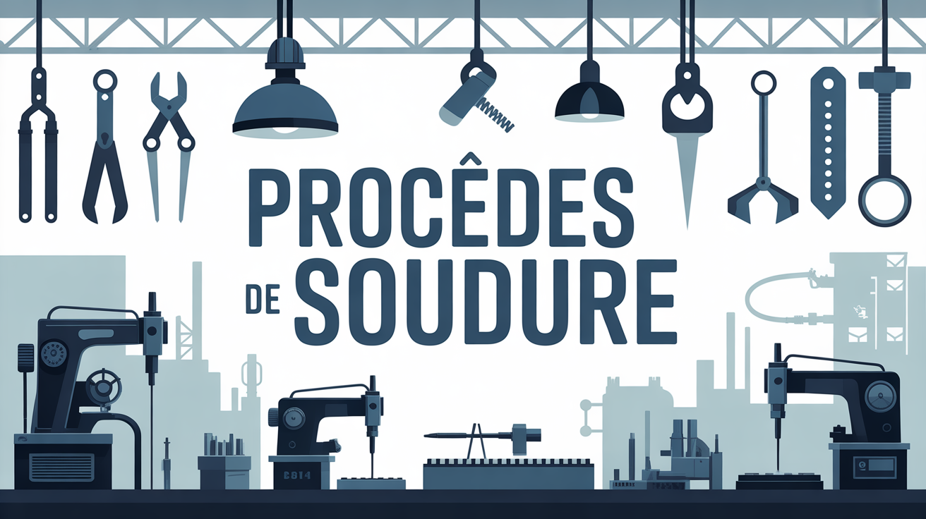 Illustration outils procédés de soudure et industrie