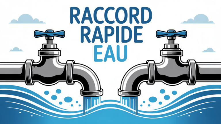 gros plan raccord rapide eau sur tuyaux