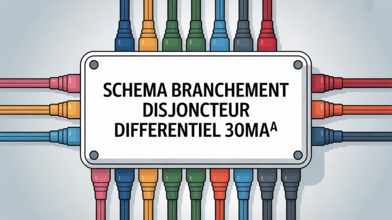 schema branchement disjoncteur différentiel 30ma vue tableau electrique