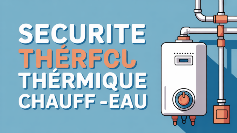 schéma sécurité thermique chauffe eau avec éléments de protection