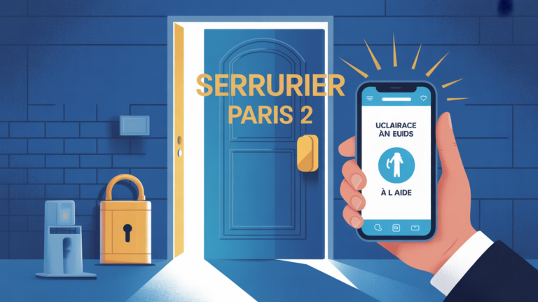 illustration serrurier paris 2 urgence smartphone