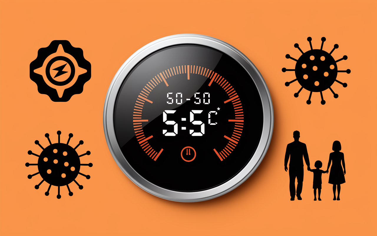thermostat chauffe eau 50 55c infographie
