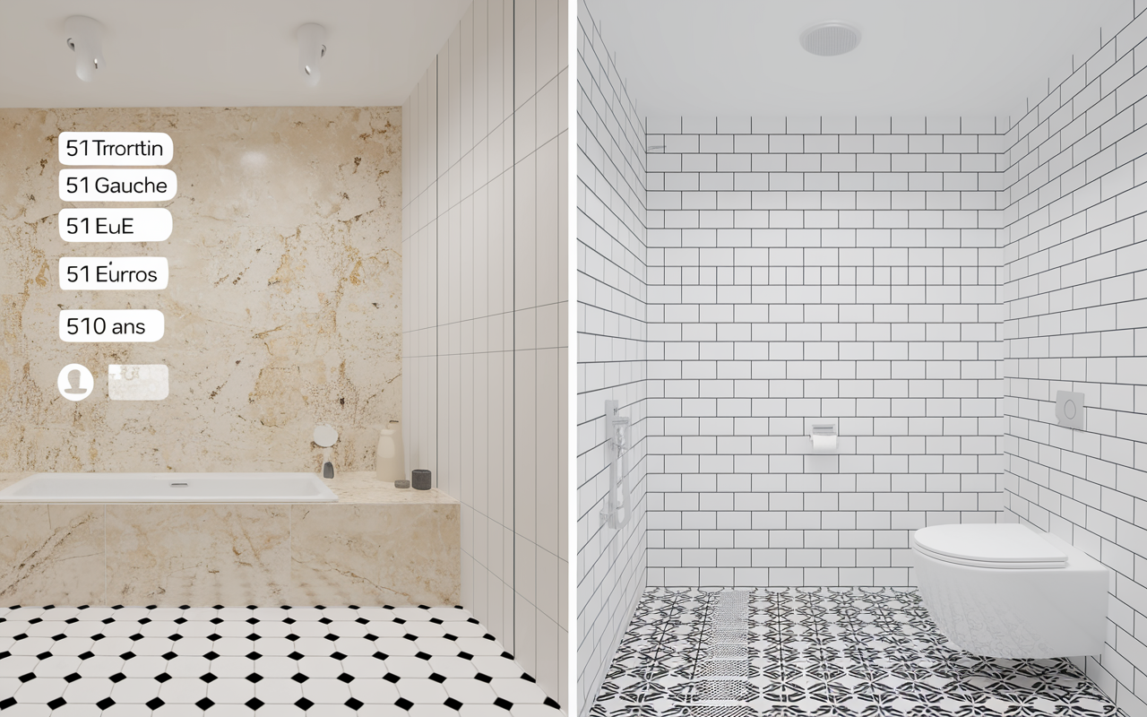 comparatif coût travertin salle de bain inconvénients