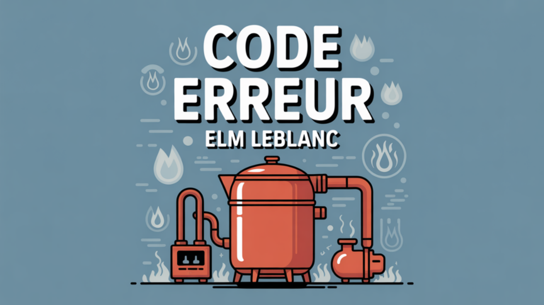 Illustration code erreur elm leblanc sur chaudière