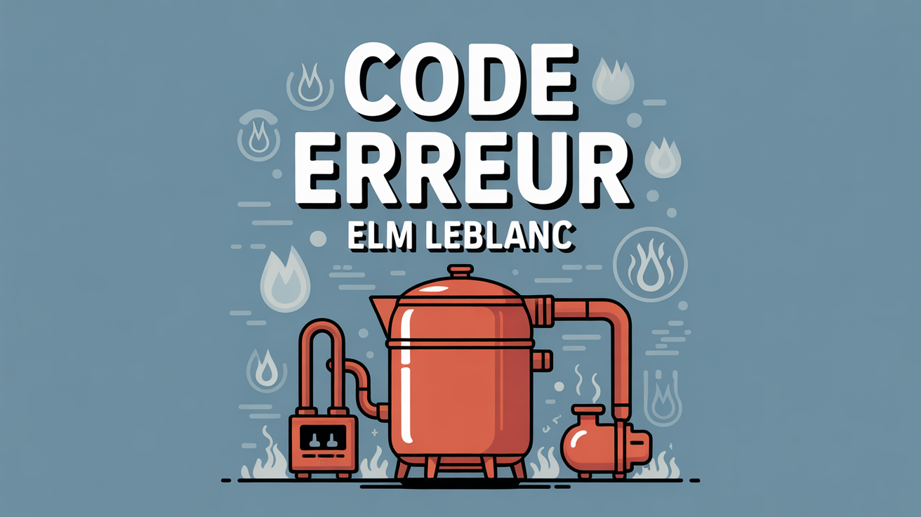 Illustration code erreur elm leblanc sur chaudière