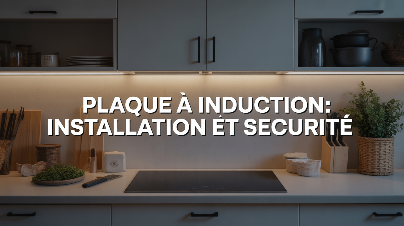 installation d'une plaque induction sur plan de travail