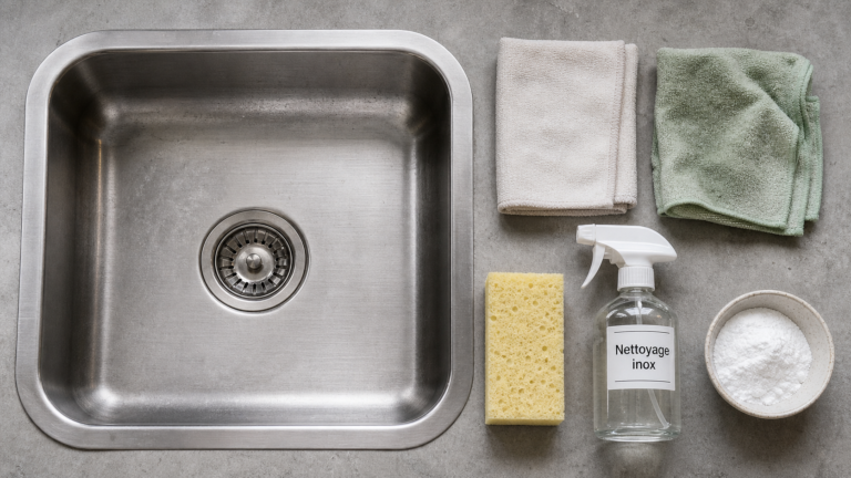 Nettoyage evier inox contre calcaire sans rayer