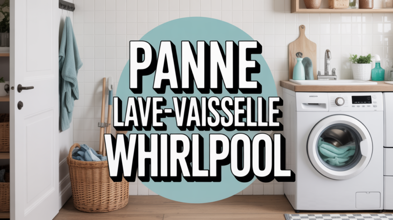 Lave vaisselle Whirlpool panne porte ouverte outils