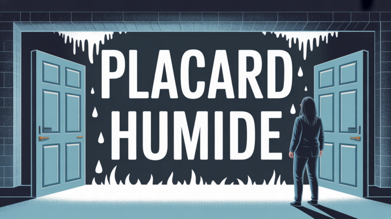 placard humide portes traces humidite silhouette