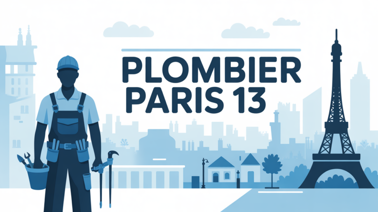 illustration stylisee plombier paris 13