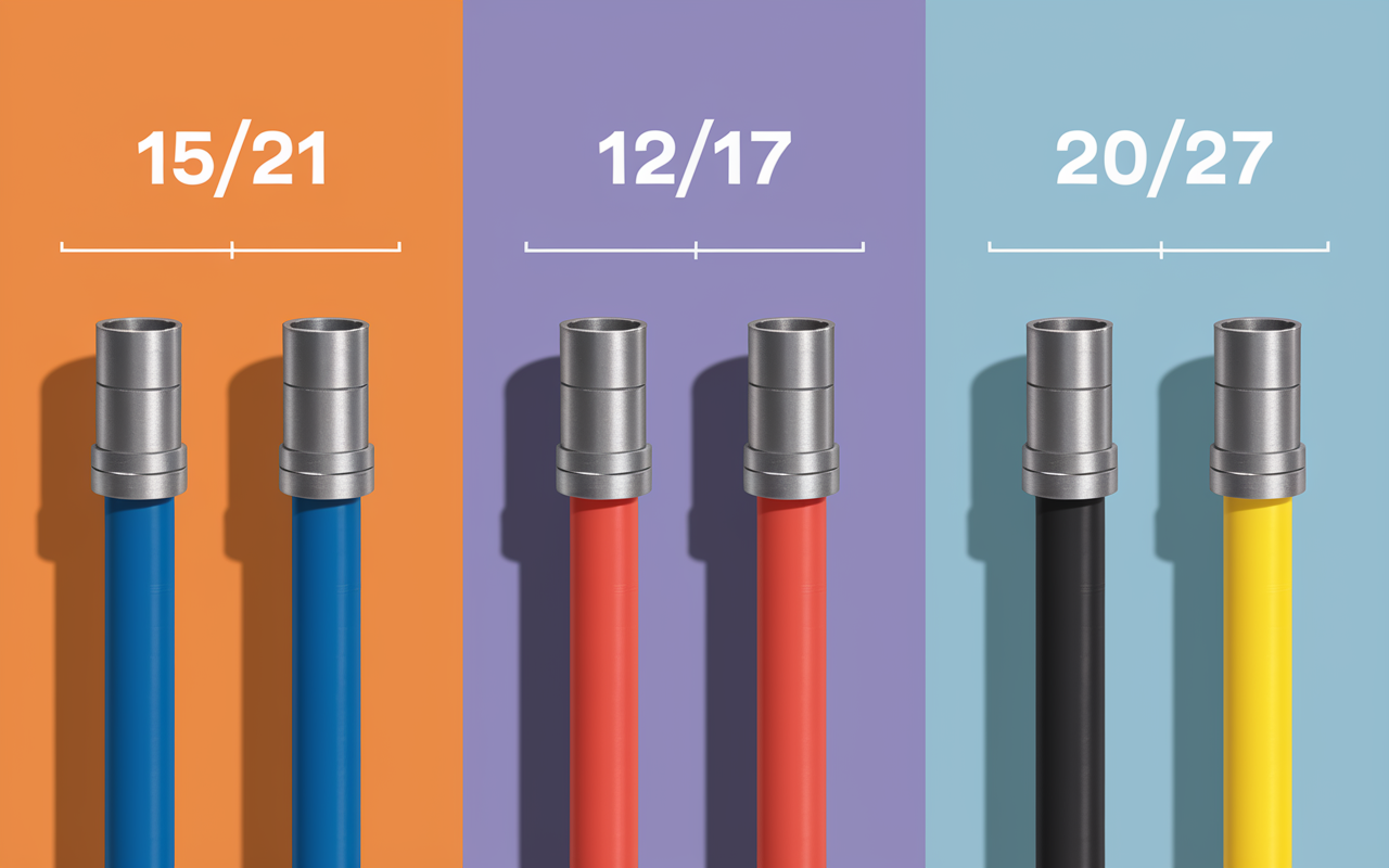 Comparatif flexibles que veut dire 15/21 en plomberie