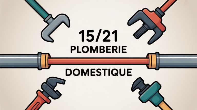 Flexible de plomberie central, que veut dire 15/21 en plomberie