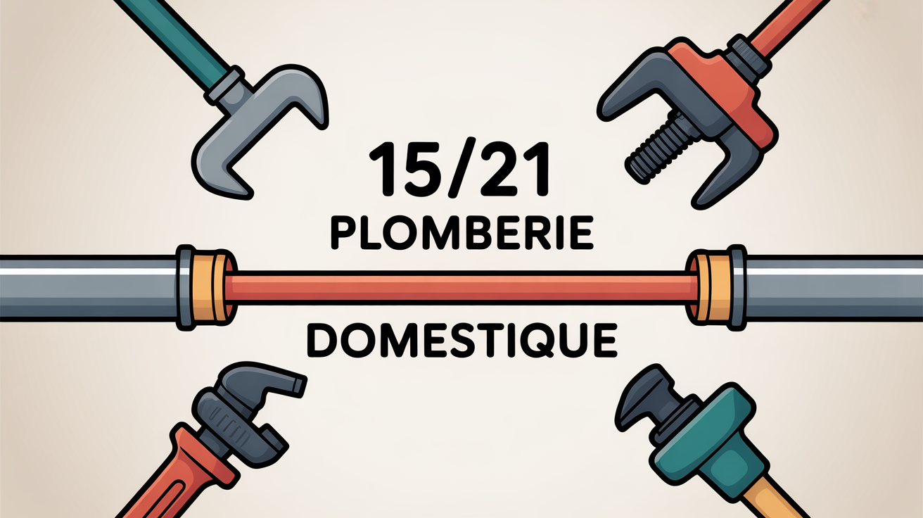 Flexible de plomberie central, que veut dire 15/21 en plomberie
