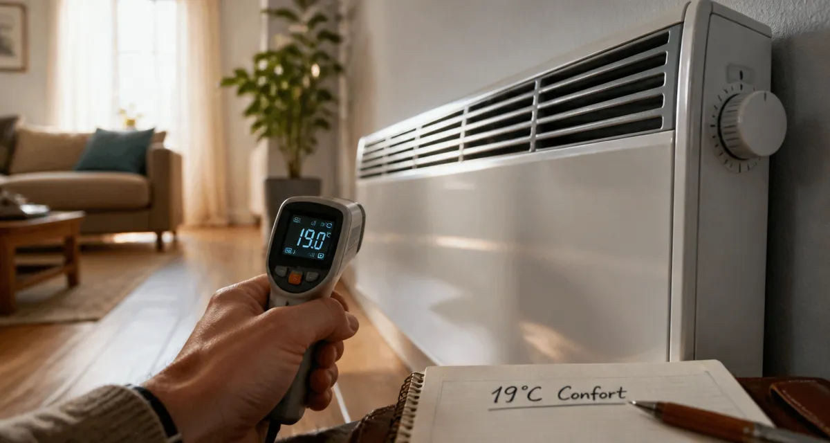 Réglage radiateurs électrique Atlantic à 19°C pour économiser énergie