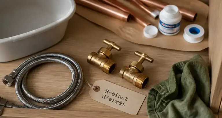 Comment couper l’eau d’un seul robinet sous évier : vannes d’arrêt