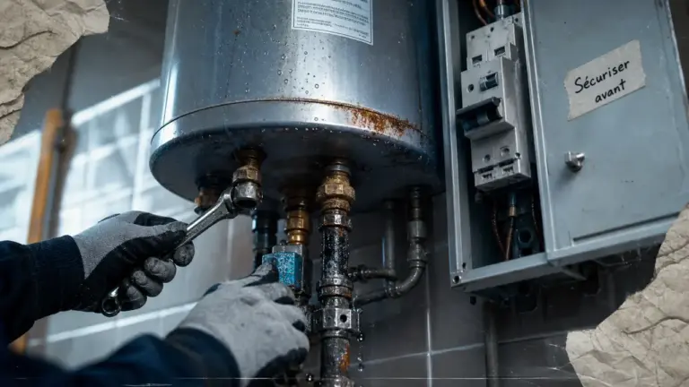 Depanner un chauffe eau : vérifier fuite ou bruit et sécuriser avant intervention