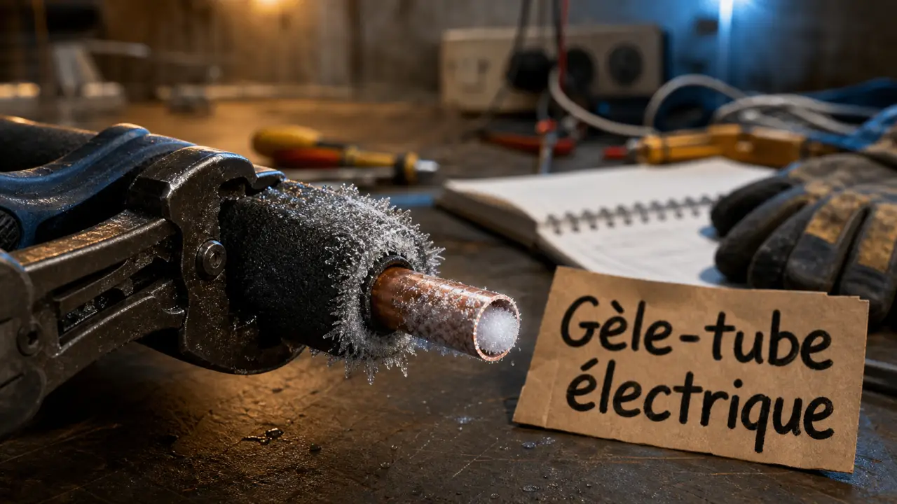 Gel tube plomberie : givre sur tube cuivre, risques et sécurité