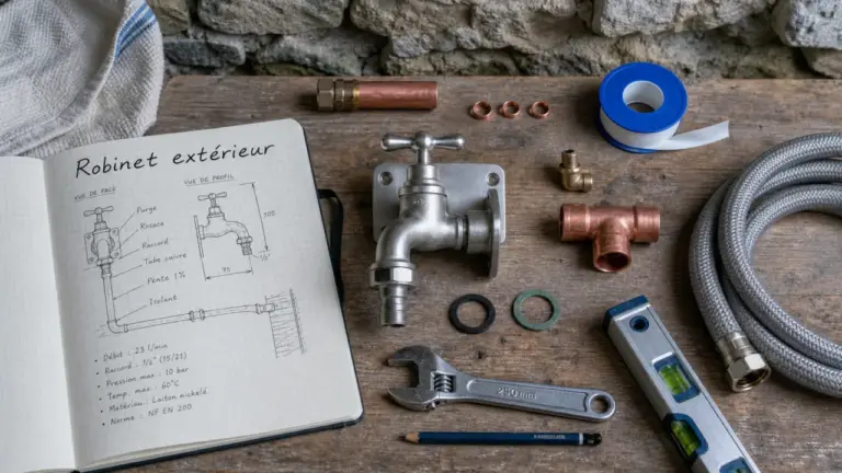 Installer un robinet extérieur sans fuite : erreur de raccordement à éviter