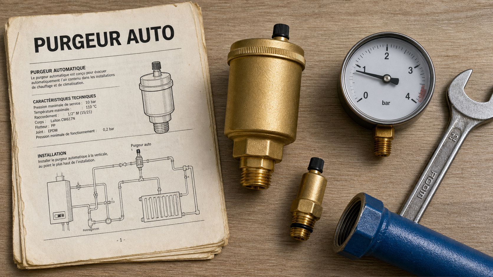 Purgeur auto PN10 3/8 : installation et critères avant achat