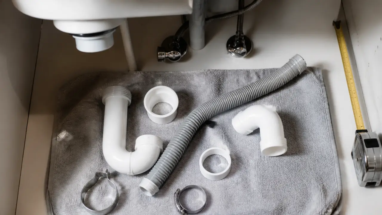 Évacuation lave-vaisselle : hauteur du siphon et raccords PVC