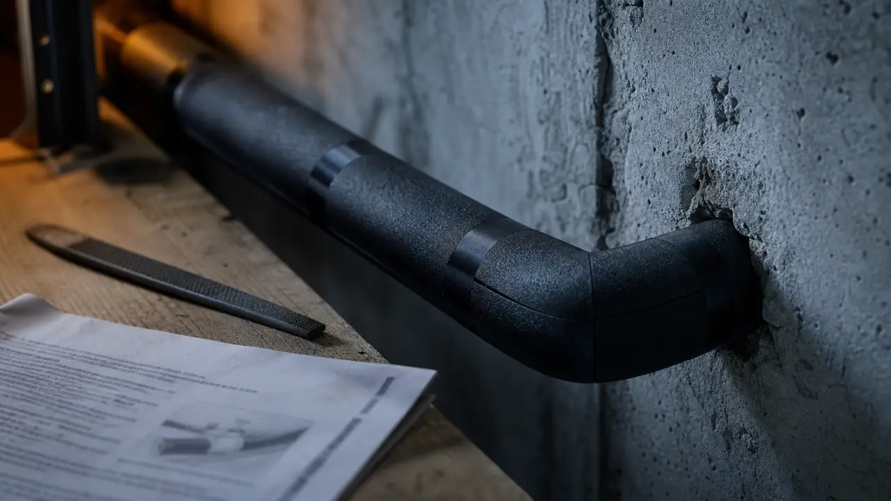 Isolation de tuyau de chauffage : manchon isolant sur conduite chaude