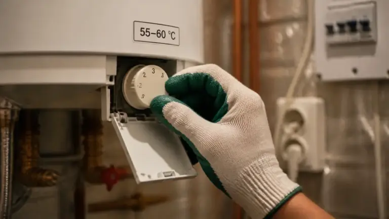 Réglage thermostat chauffe eau à 55-60 °C, évite brûlures et calcaire
