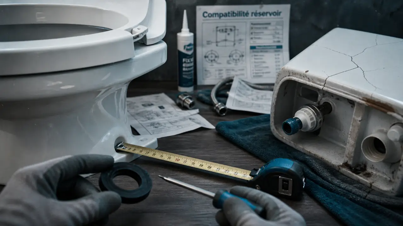 Réservoirs wc fissurés : mesure, compatibilité et remplacement sans changer la cuvette