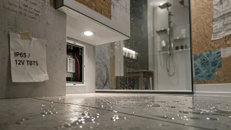 Spot dans une douche LED IP65 12V, encastré