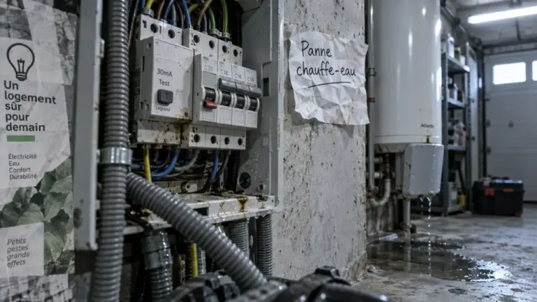 Chauffe eau saute : disjoncteur déclenché et fuite près du chauffe-eau