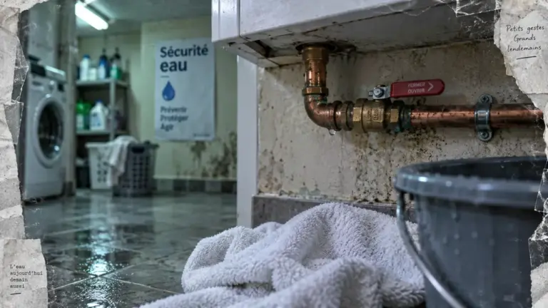 Couper l'eau : fermer la bonne vanne d’arrêt