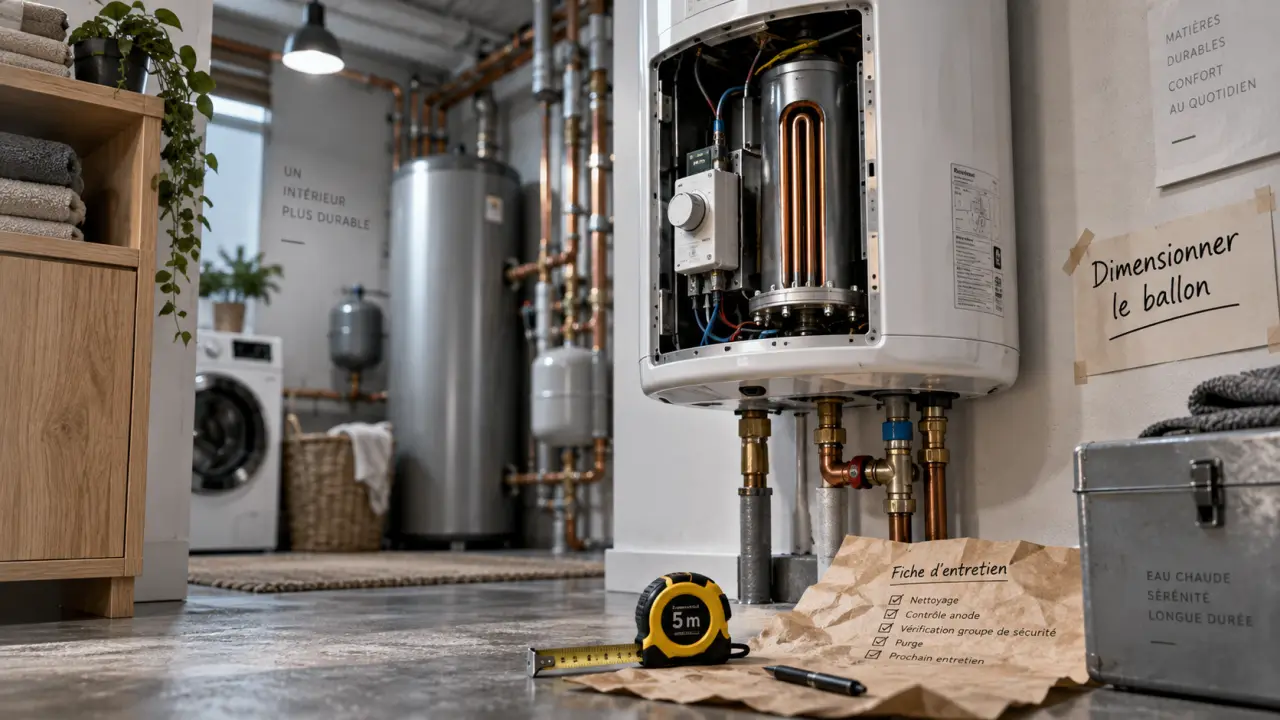 Meilleur chauffe eau electrique mural : dimensionnement pour buanderie