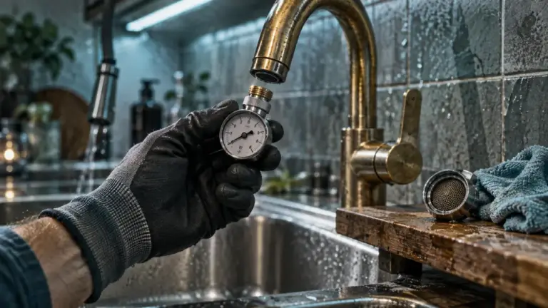 Plus de pression d’eau du jour au lendemain : check manomètre et robinet